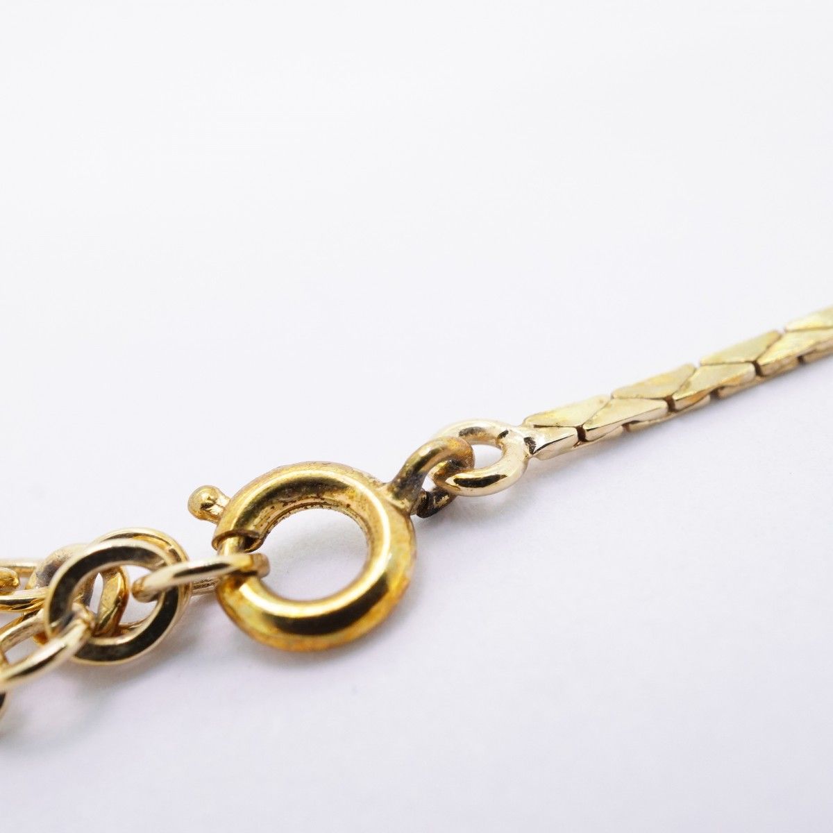 極美品✨クリスチャンディオール ゴールド ネックレス ラインストーン 