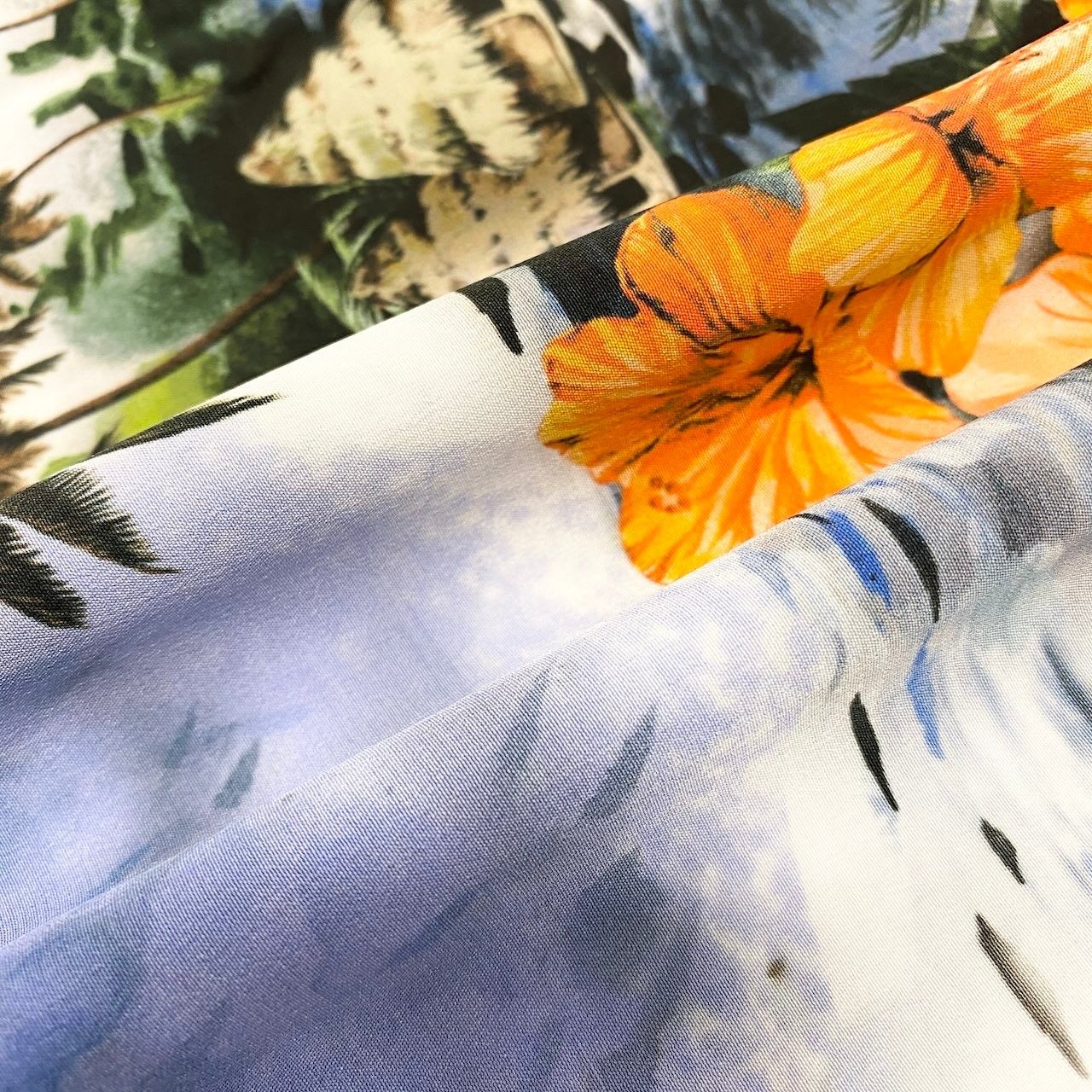 Ad15 STELLA McCARTNEY ステラマッカートニー シルクアロハシャツ Silk