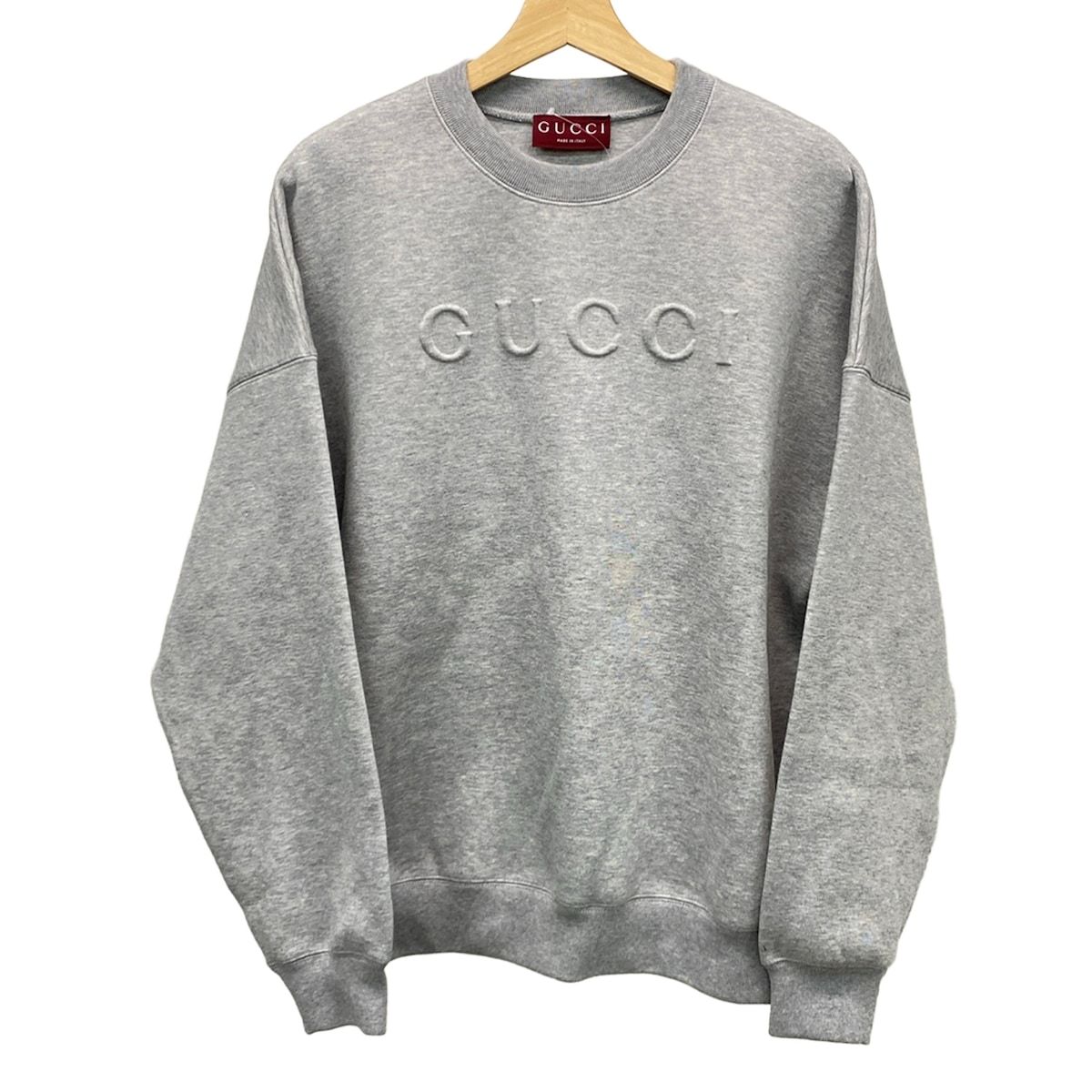 GUCCI(グッチ) トレーナー サイズXS メンズ美品 エンボス コットン 