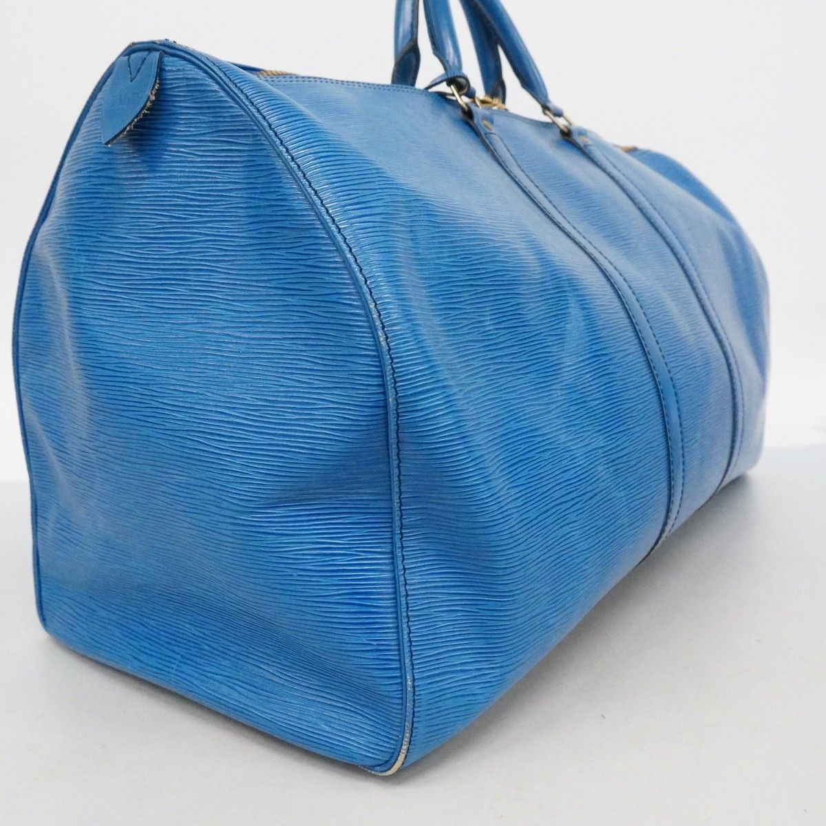 ルイヴィトン Louis Vuitton エピ キーポル 55 ブルー おまけ付 【公式