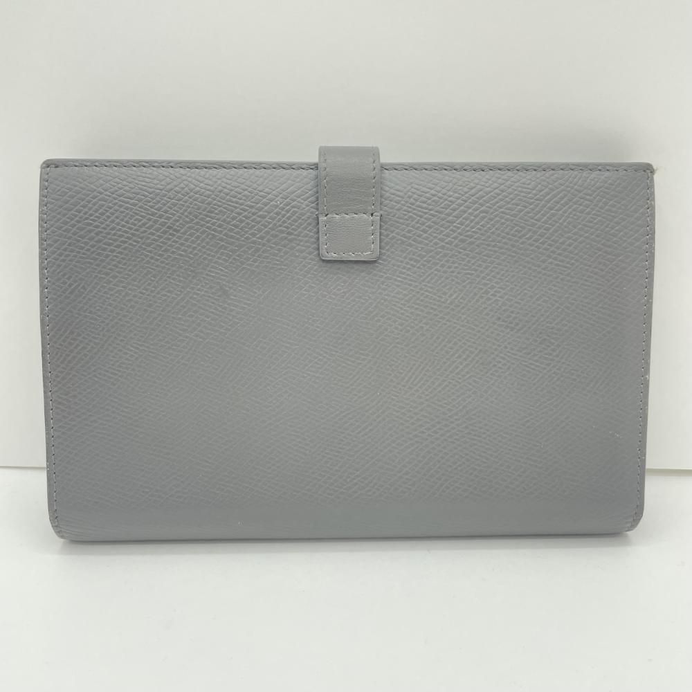 【中古】CELINE ラージストラップウォレット 2つ折り財布 グレー[79][240079030967] 中古】CELINE ラージストラップウォレット 2つ折り財布 グレー[79