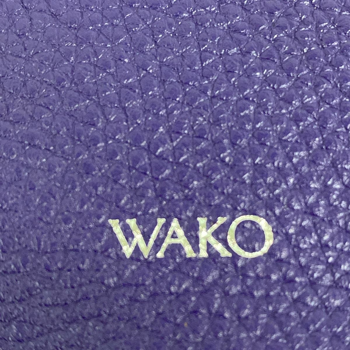 WAKO(ワコー) ショルダーバッグ - パープル スマホポシェット レザー