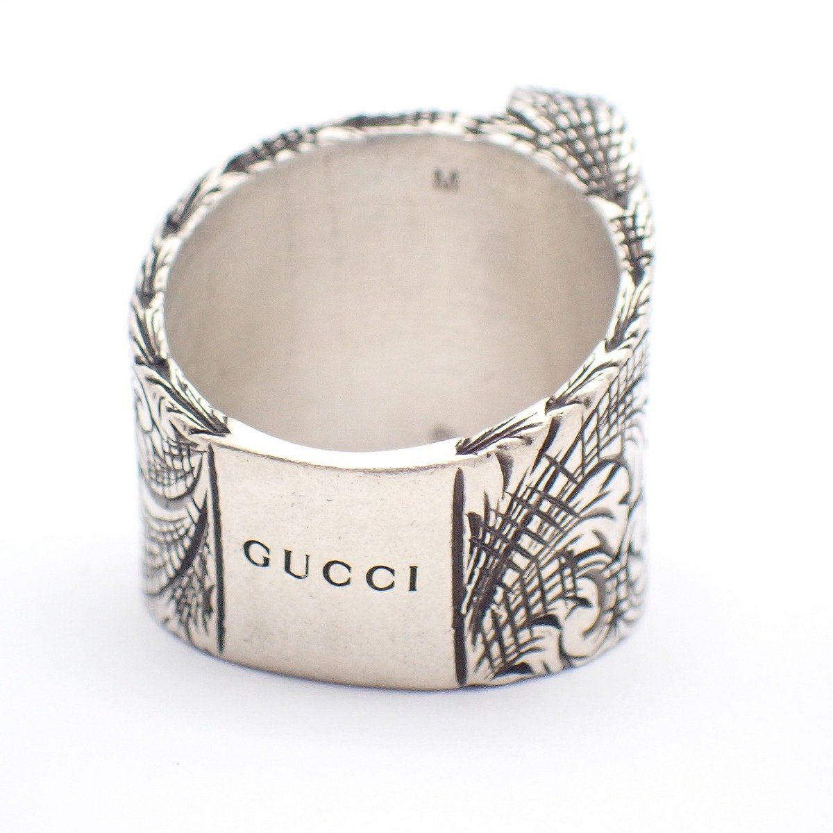 GUCCI グッチ イニシャル アルファベット L リング 指輪 アラベスク 