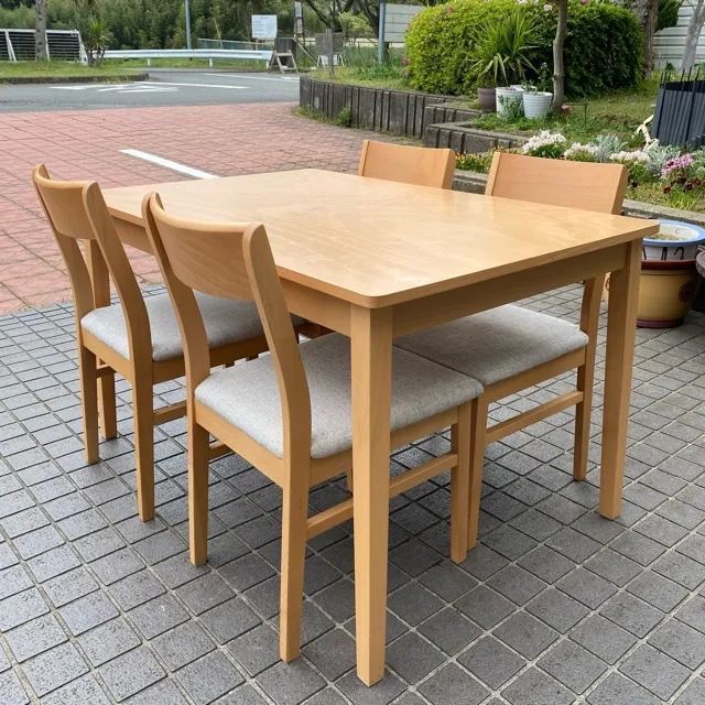 配送不可、現地引取のみ、リユース品】ニトリ ダイニングセット DT 