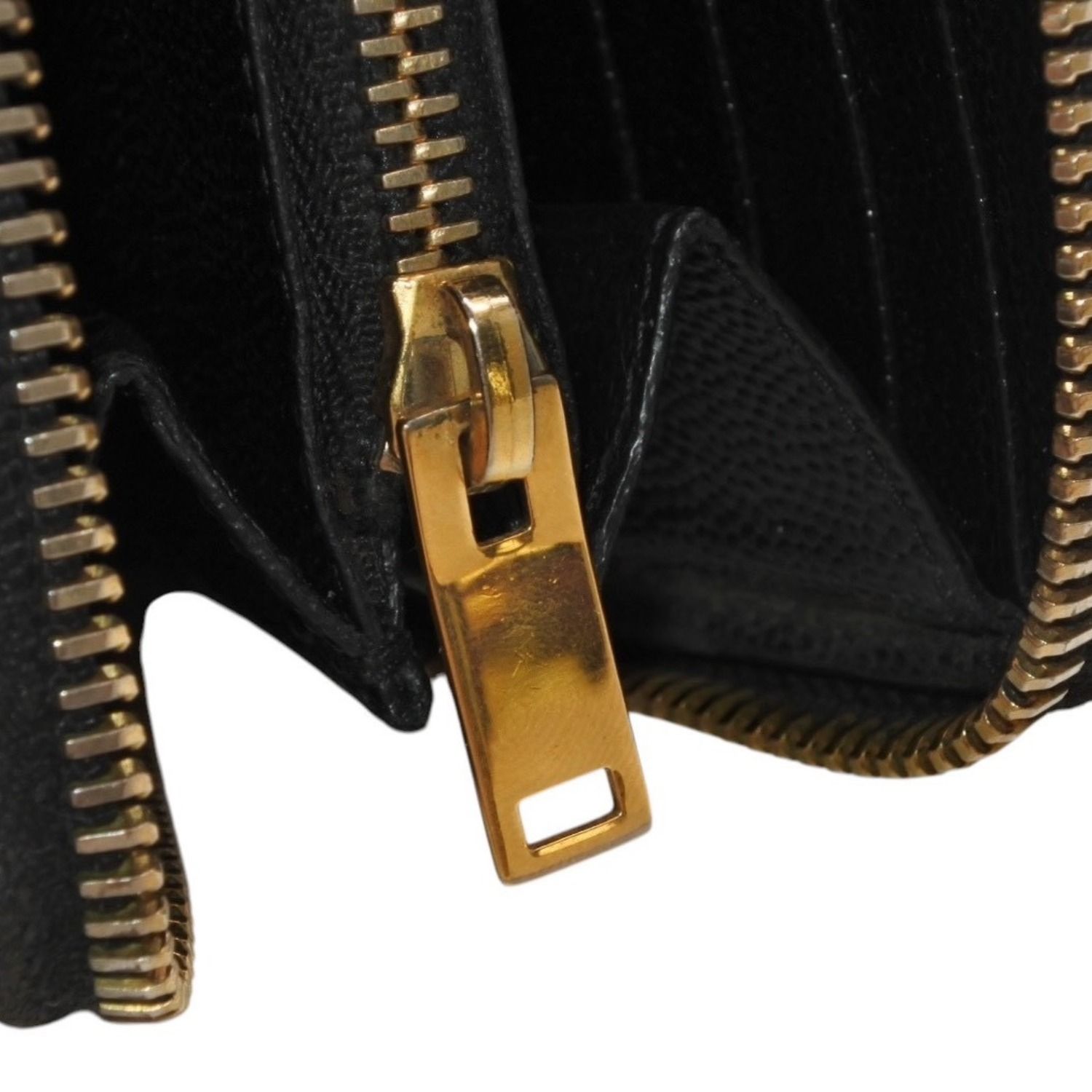 YVES SAINT LAURENT イヴ サンローラン ウォレット 長財布 ブラック V
