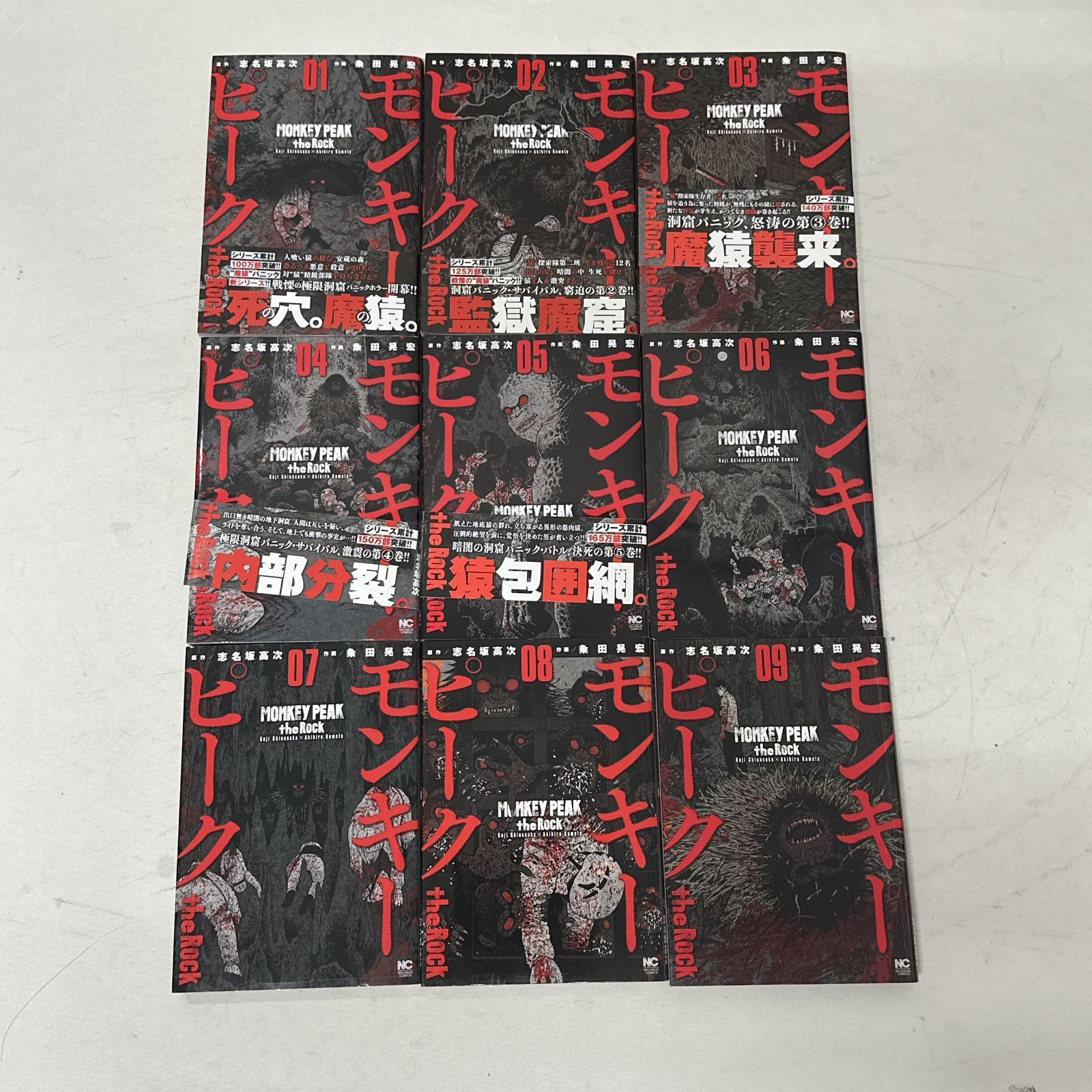 浜館01-794] モンキーピーク 全12巻 モンキーピーク the Rock 全9巻