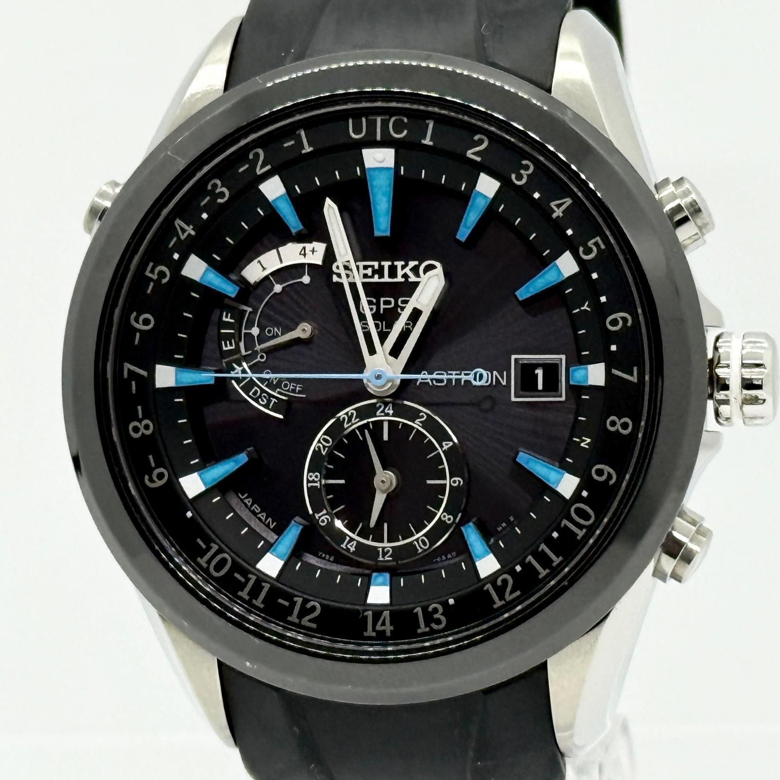 SEIKO セイコー ASTRON アストロン 7X52-0AB0 ブラック ソーラー電波 