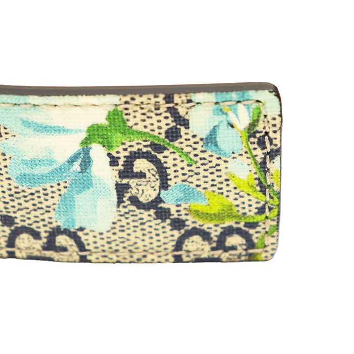 【美品】GUCCI グッチ ベルト メンズ レディース ユニセックス 115-46 サイズ 546375 レザー ロゴ GG ブルームス スプリーム モノグラム フローラル 花柄 シルバーバックル 小物 袋付属 マルチカラー イタリア製 美品】GUCCI グッチ ベルト メンズ レディース ユニセックス 115-46