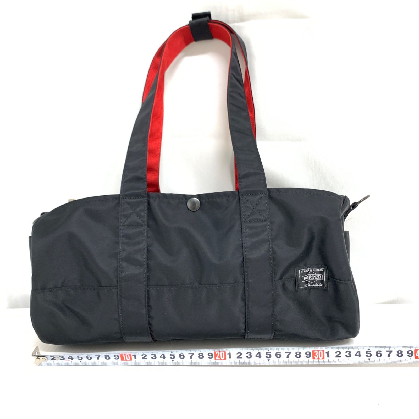 ポーター エルファイン コラボ ミニボストンバッグ 2way 黒 中古美品】PORTER×ILS エルファイン2Way ミニボストンバッグ M80415-7