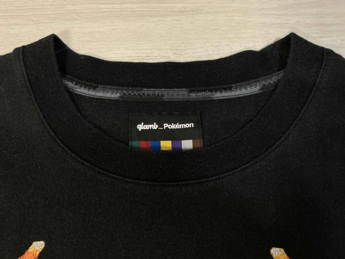 glamb x Pokemon/長袖Tシャツ/リザードン／グラム ポケモン BLACK 