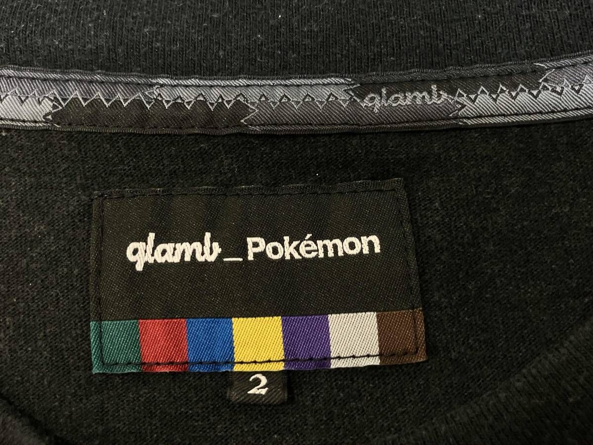 glamb x Pokemon/長袖Tシャツ/リザードン／グラム ポケモン BLACK 