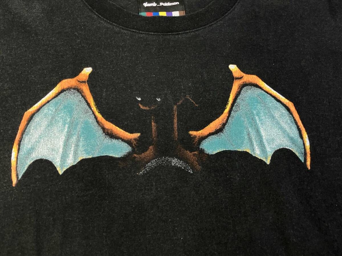 glamb x Pokemon/長袖Tシャツ/リザードン／グラム ポケモン BLACK 