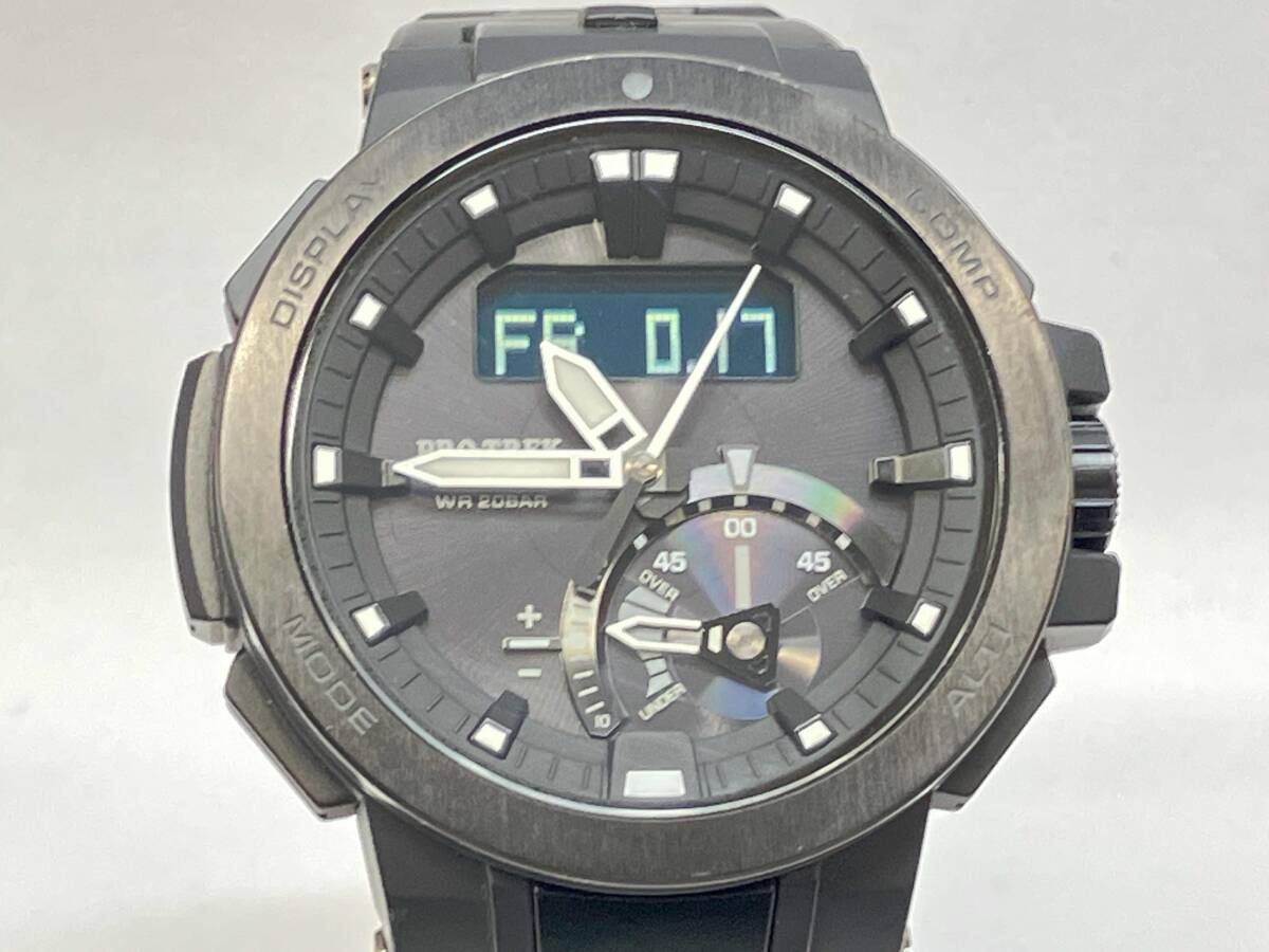 BOX付】CASIO(カシオ) PROTREK PRW-7000FC 黒文字盤 電波ソーラー 