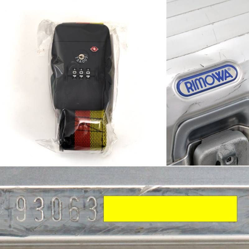 RIMOWA リモワ TOPAS トパーズ 63L 2輪 TSAロックベルト付 チェック