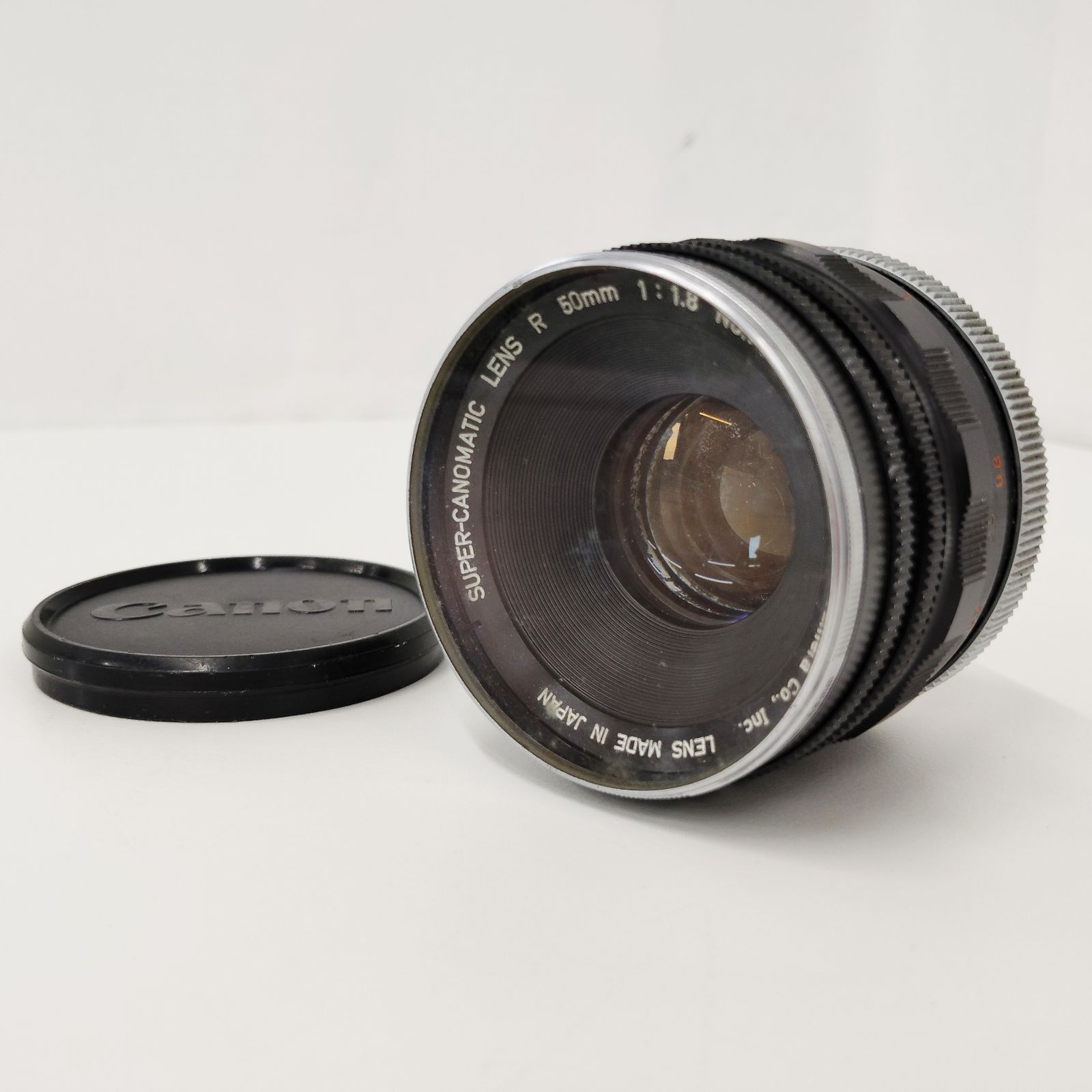 001060】 Canon SUPER-CANOMATIC LENS R 50mm f1.8 キャノン 単焦点