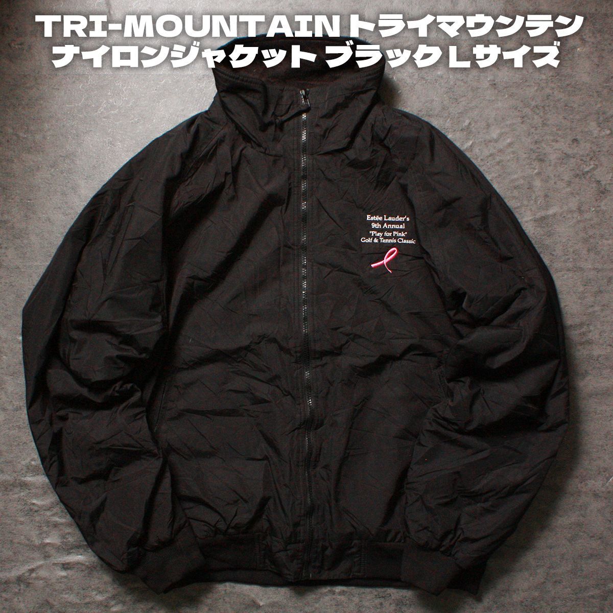 Tri-Mountain トライマウンテン ナイロンジャケット ブラック Lサイズ 
