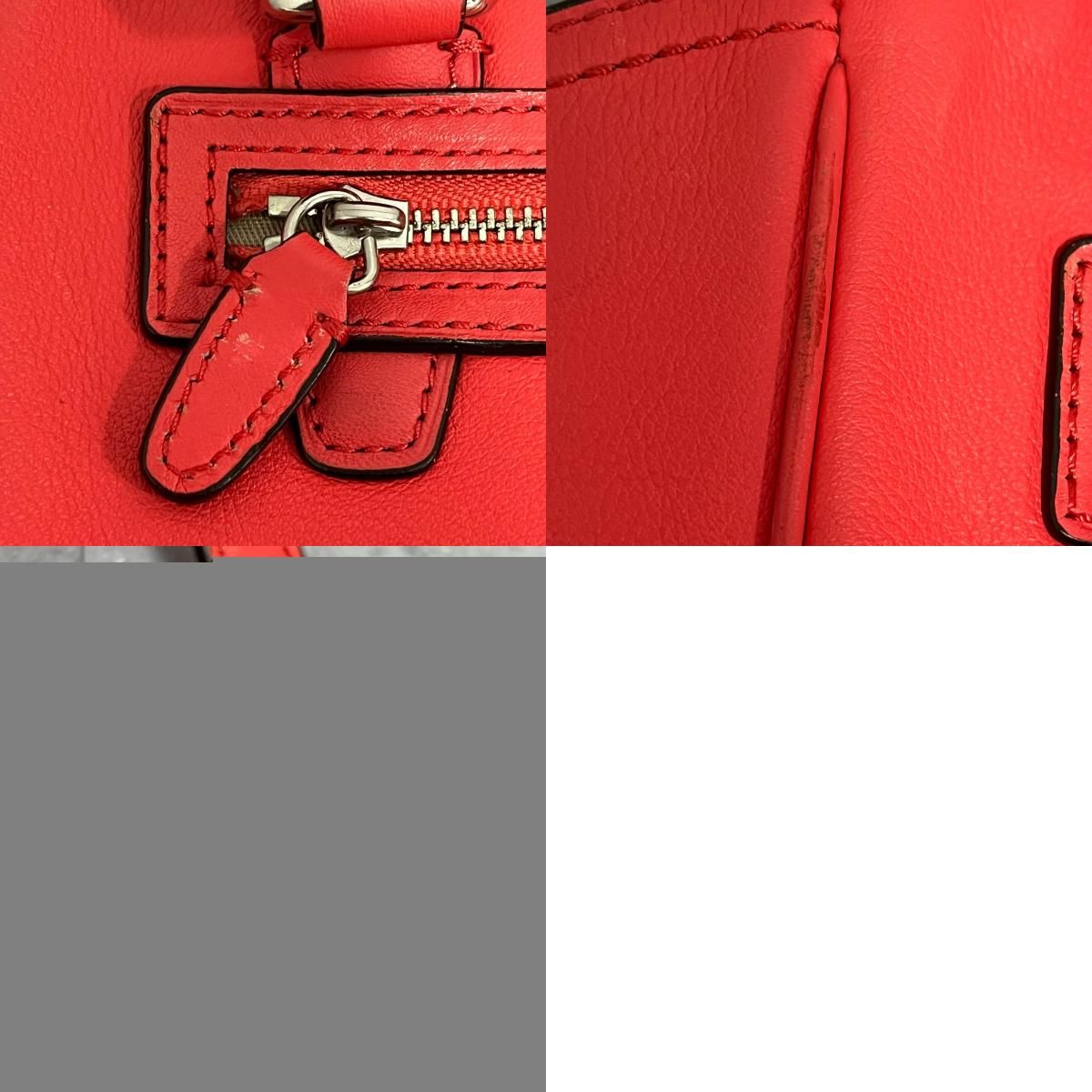 コーチ　2wayショルダーバッグ　【美品】 COACH】コーチ 無地ハンドバッグ レザー 2WAYショルダーバッグ レザー