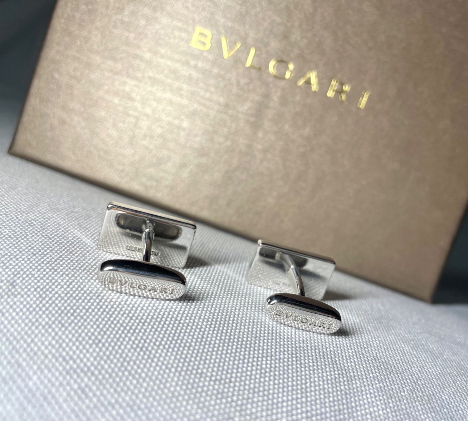 ★BVLGARI★ カフリンクス ロゴ SV925 シルバー. 楽天市場】ブルガリ カフス ラウンド オニキス SV925 シルバー カフス