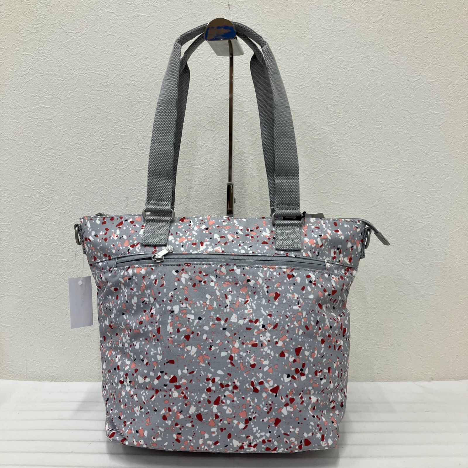2047 KIPLING キプリング トートバッグ タグ付き グレー ホワイト 