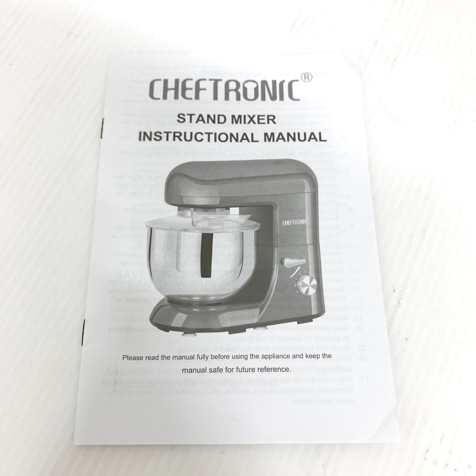 未使用品】CHEFTRONIC 多機能 スタンドミキサー M80415-8 - メルカリ