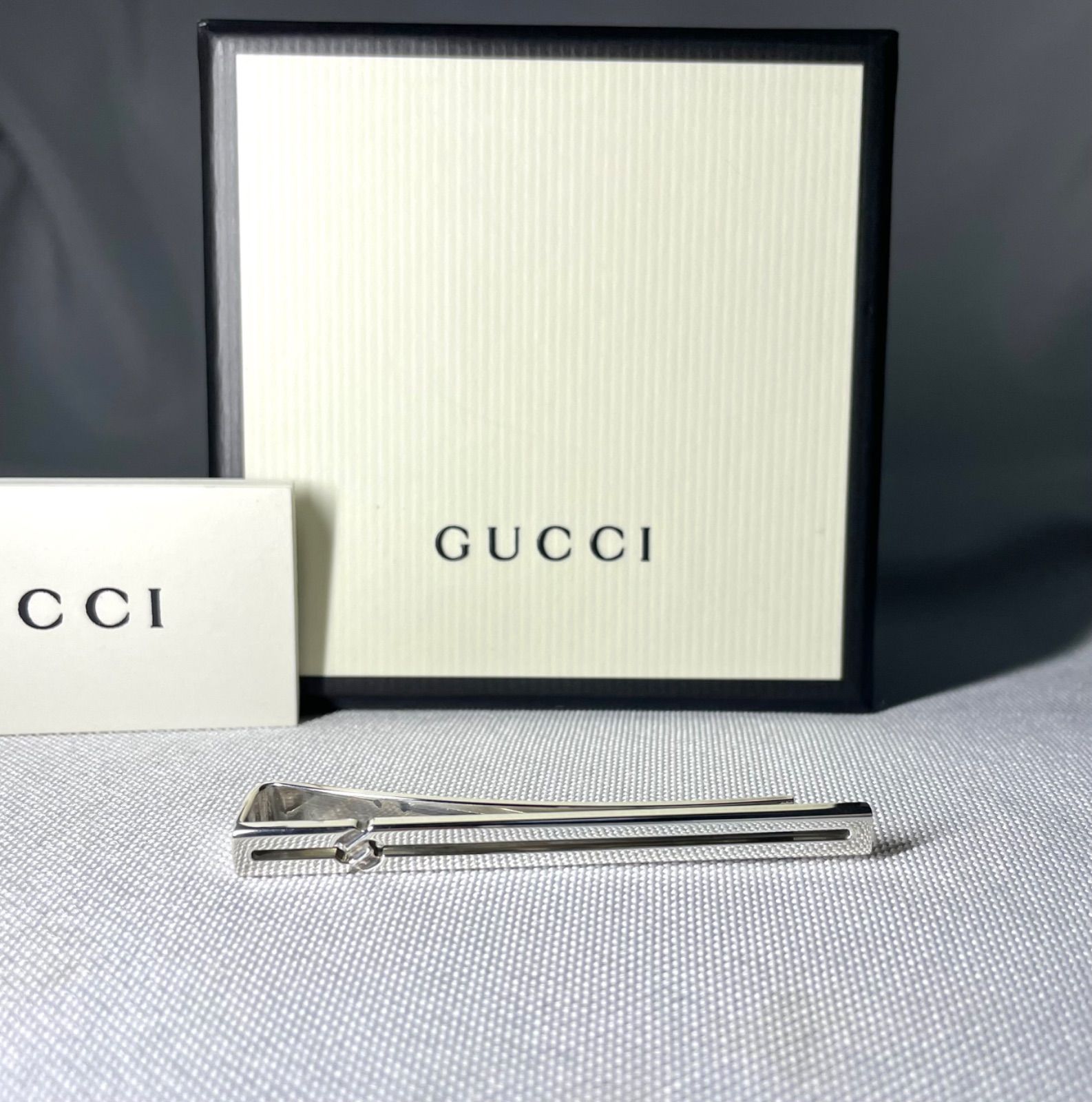 GUCCI☆ネクタイピン インターロッキング シルバー925 卒業式