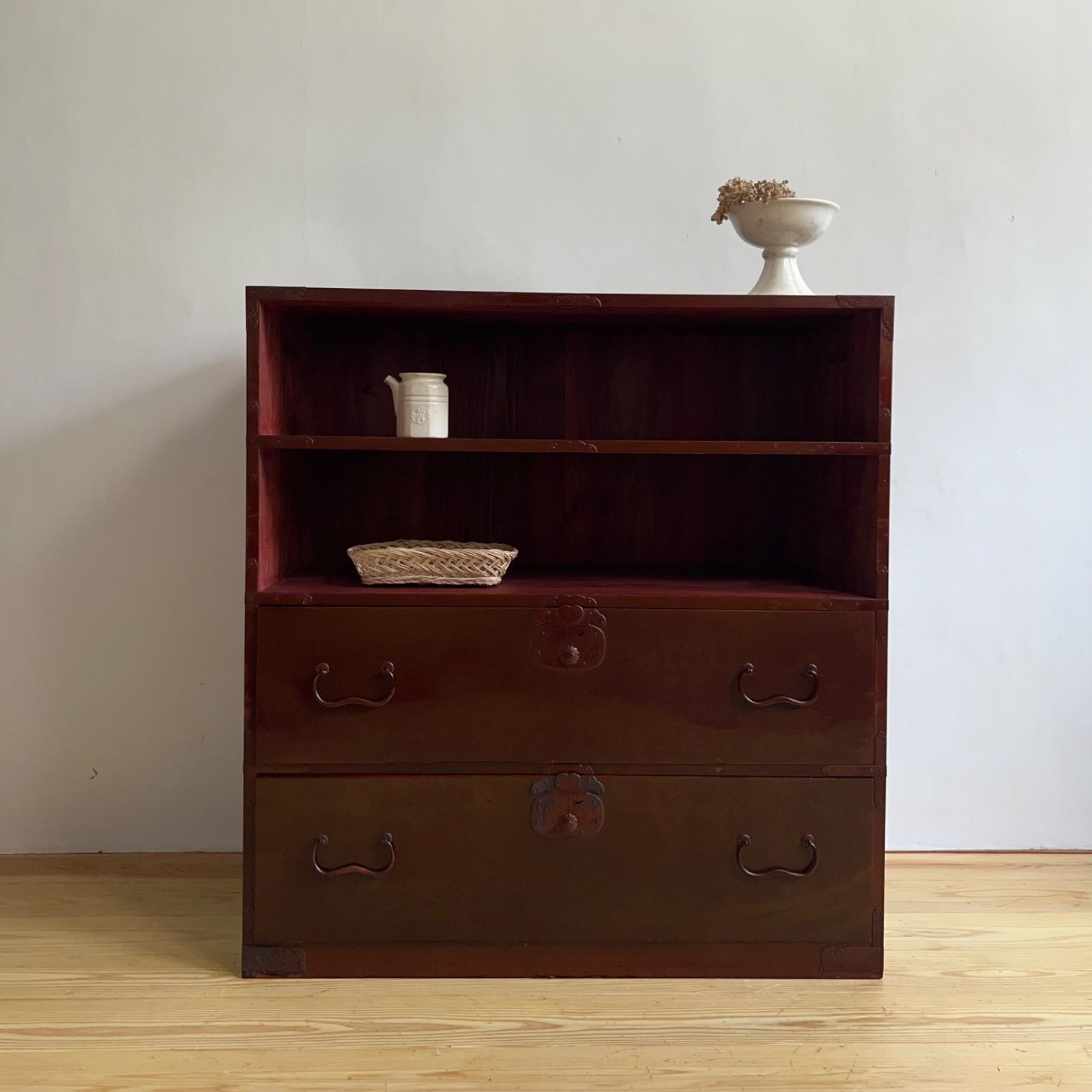 大型 木箱 ボックス 2A076 古道具 古家具 ビンテージ アンティーク
