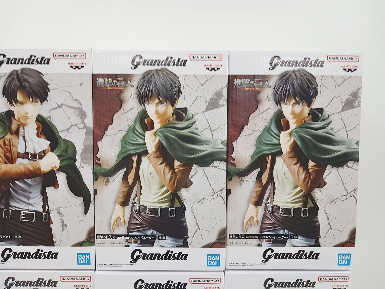 バンダイ 進撃の巨人 grandista エレン・イェーガー リヴァイ 進撃の巨人 Grandista エレン・イェーガー リヴァイ