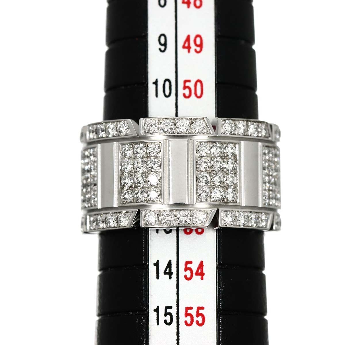 カルティエ Cartier タンク フランセーズ #52 リング ダイヤ K18 WG 