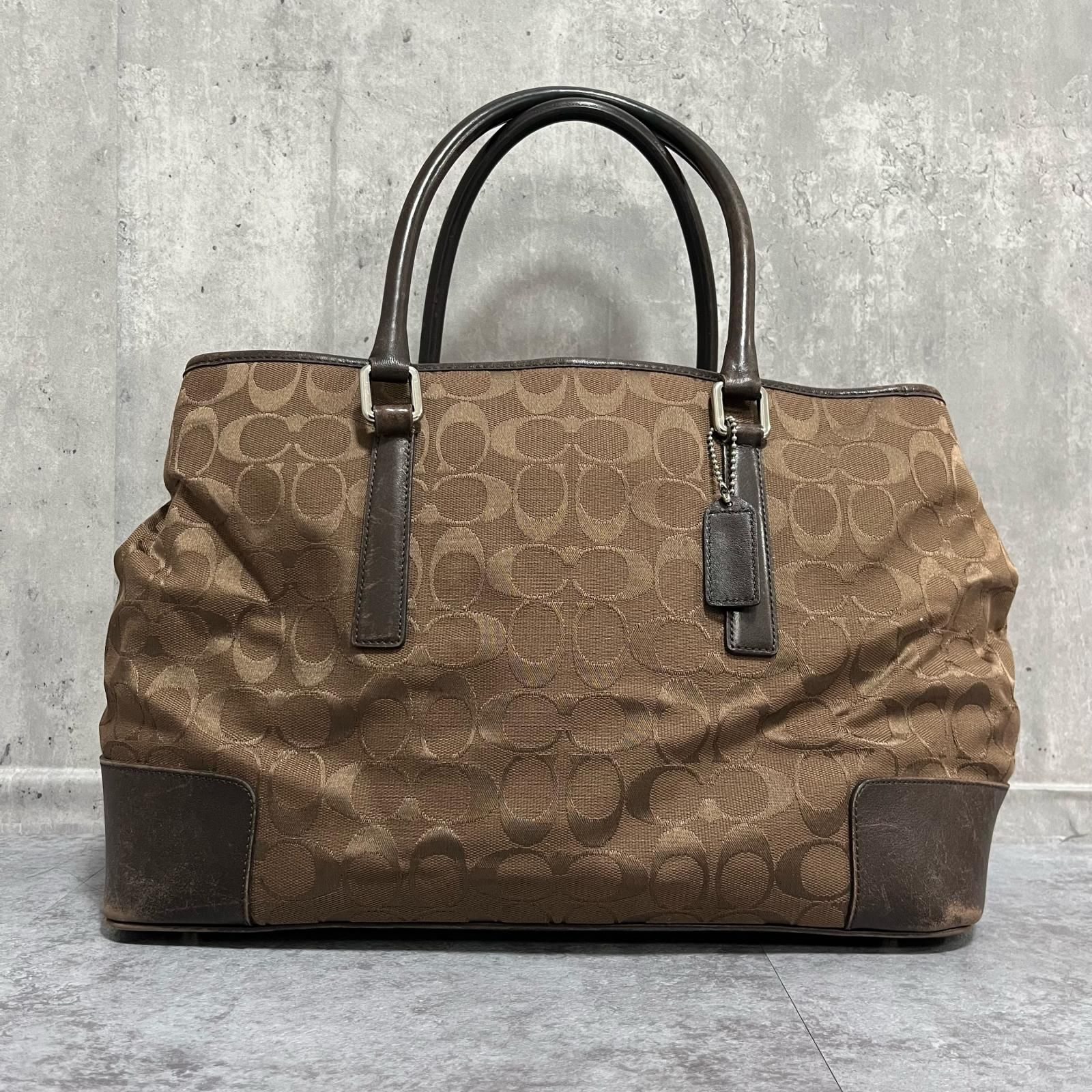 COACH COACH コーチ 10507 シグネチャー キャンバス×レザー タッセル