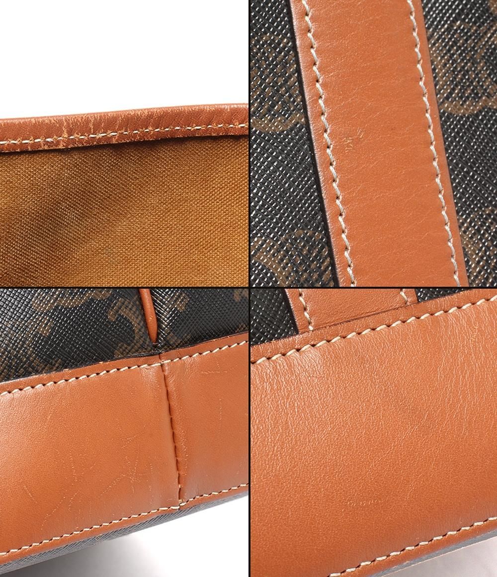 セリーヌ ショルダーバッグ 肩掛け ミディアム バケット トリオンフキャンバス 119132CAS レディース CELINE セリーヌ ショルダーバッグ 肩掛け ミディアム バケット トリオンフ