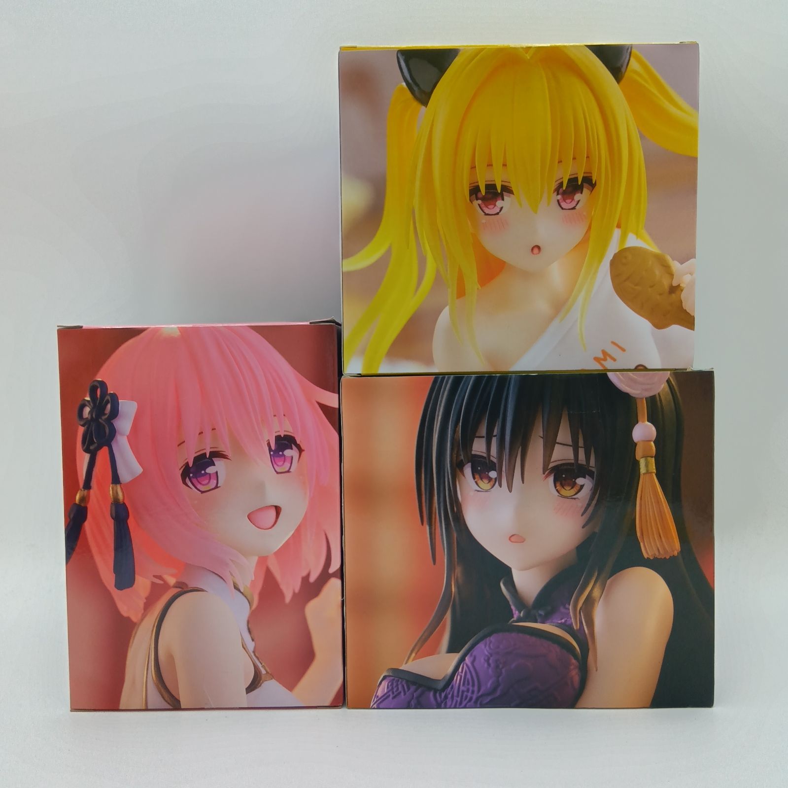未開封】To LOVEる とらぶる ダークネス Desktop Cute フィギュア 3体