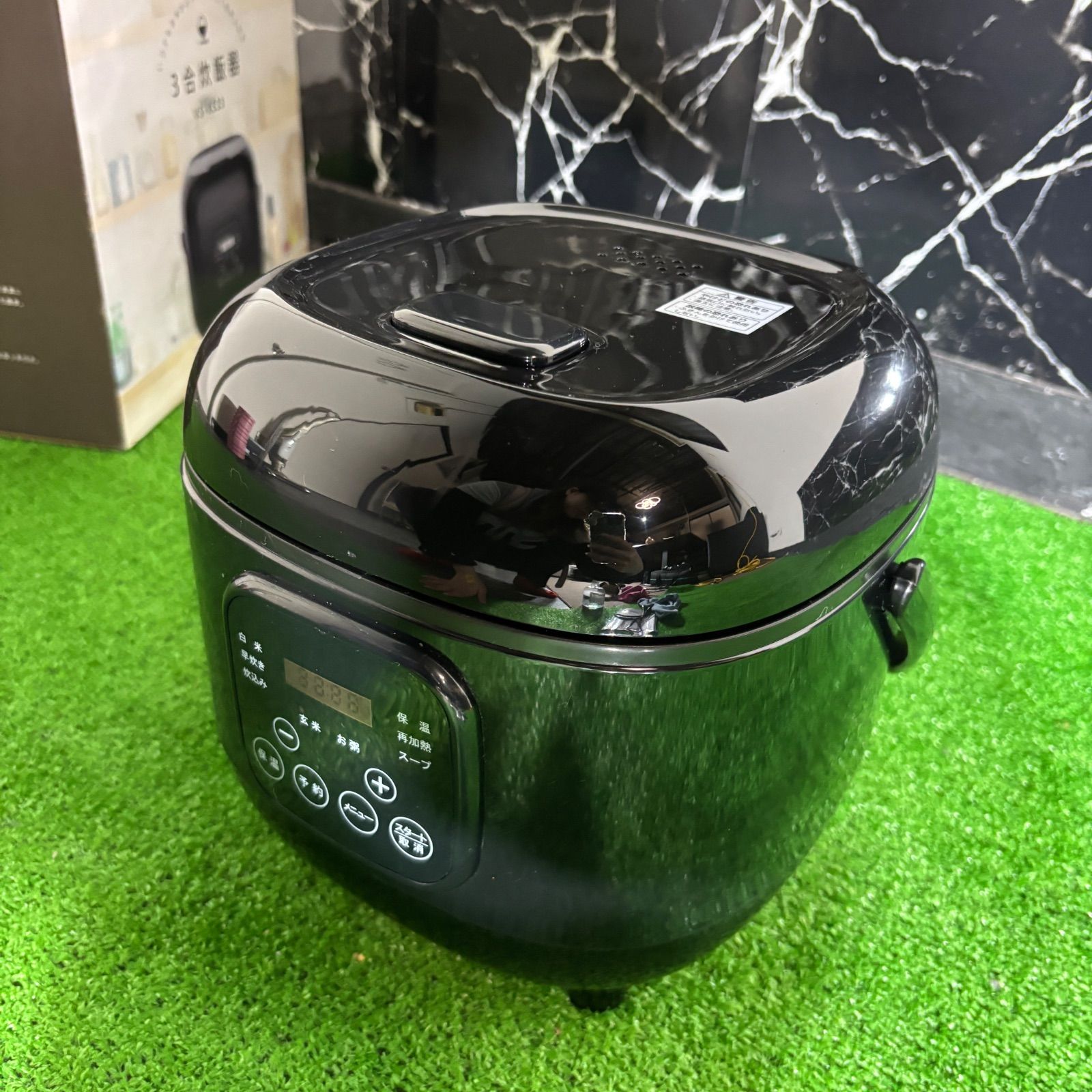 VERSOS ベルソス 炊飯器 マイコン 3合 ブラック 黒 説明書付き 箱付き