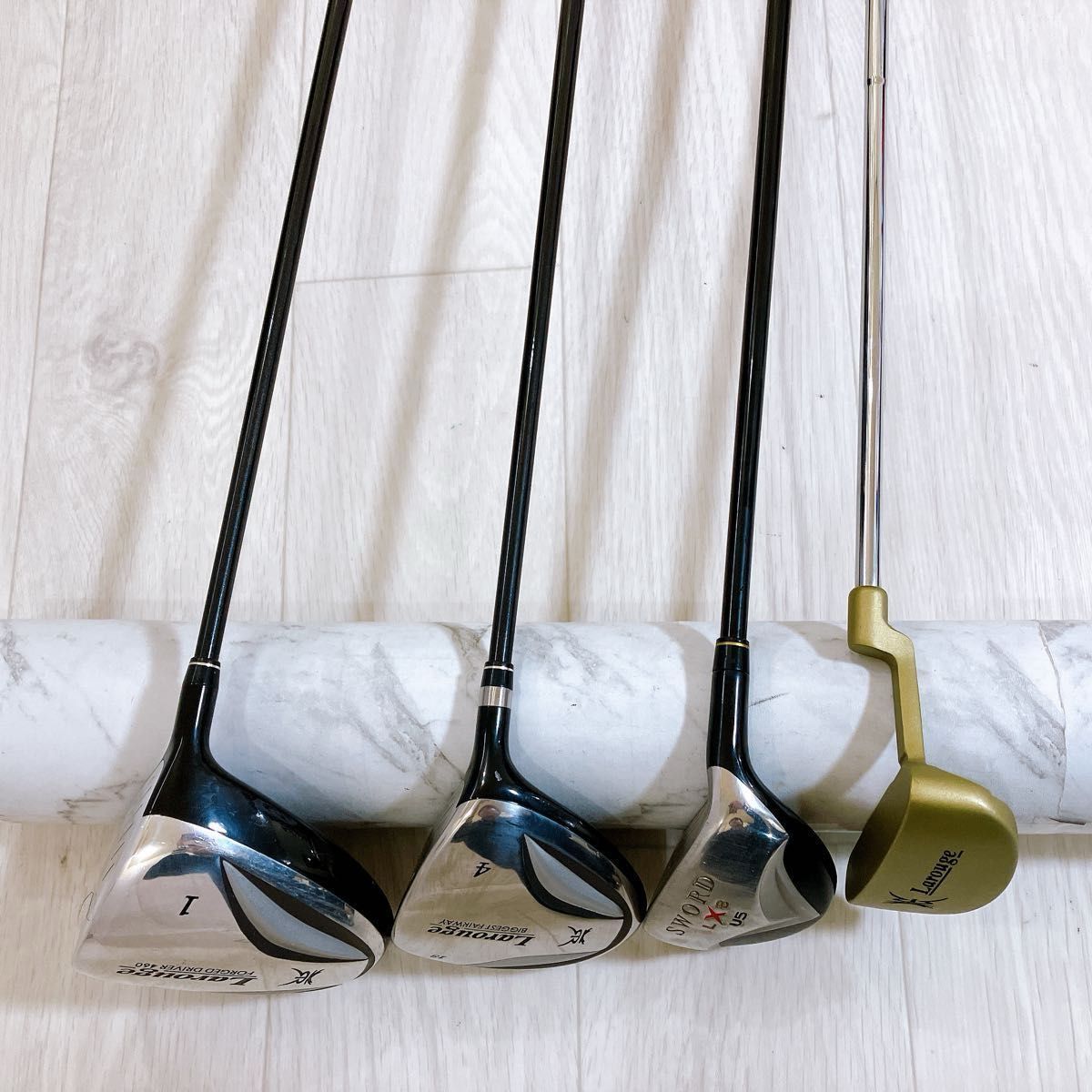 Larouge GOLF☆メンズ☆ゴルフクラブセット コースデビュー Larouge ラルージュ メンズゴルフセット 10本 初心者