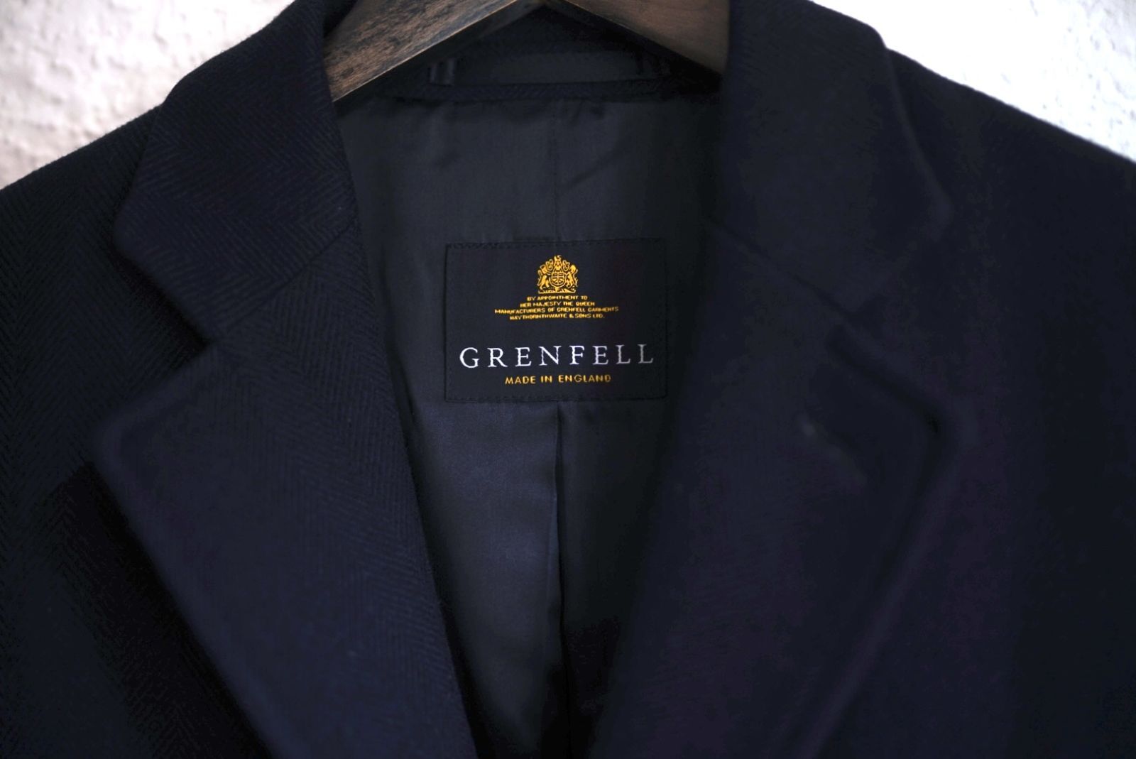 ウールヘリンボーンチェスターコート / GRENFELL(グレンフェル) - メルカリ