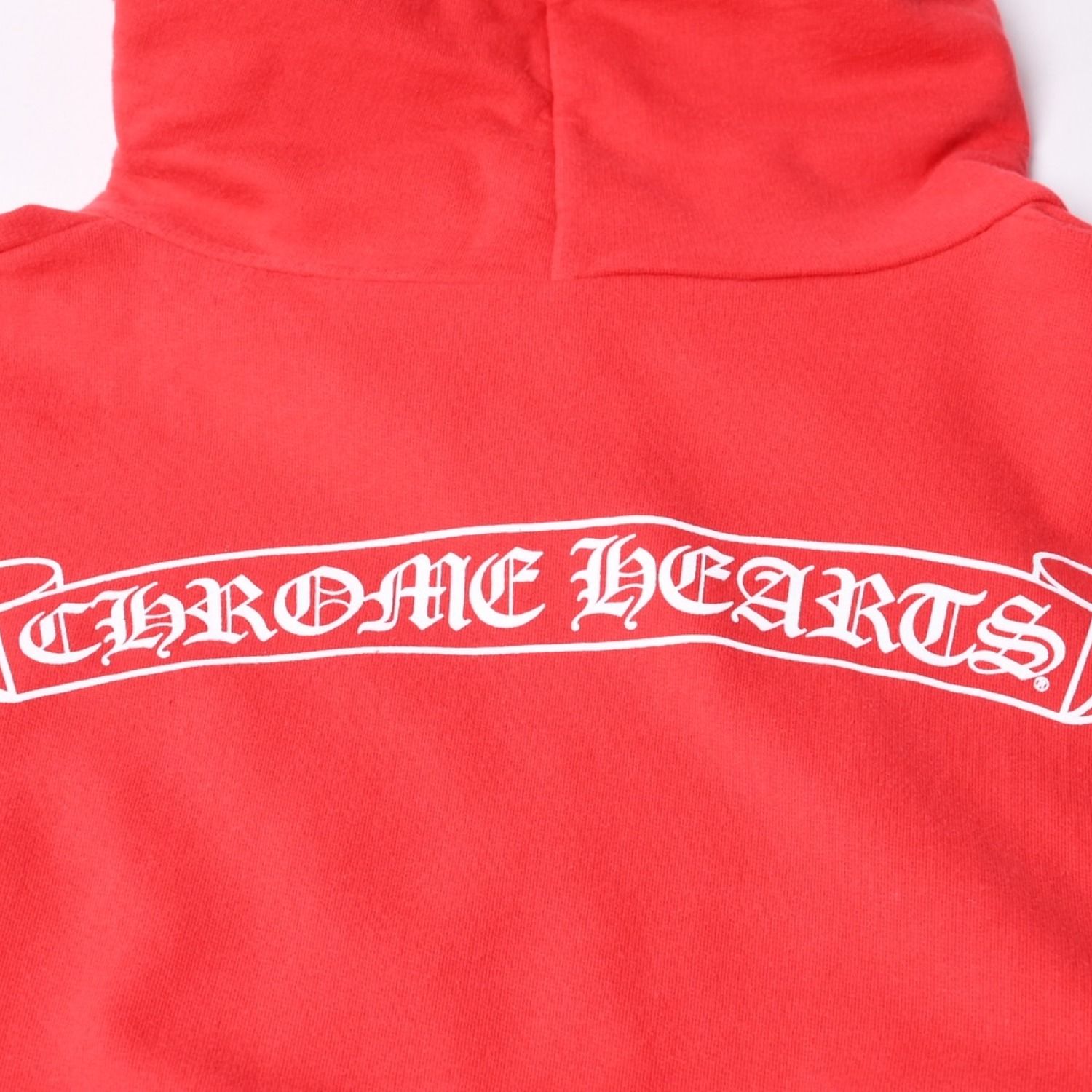 CHROME HEARTS クロムハーツ スクロールラベルプリント パーカー