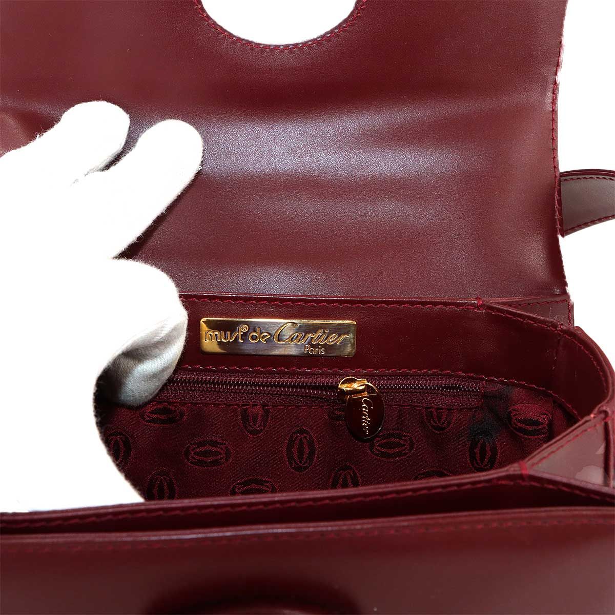 美品 カルティエ Cartier マストライン ショルダー バッグ レザー 