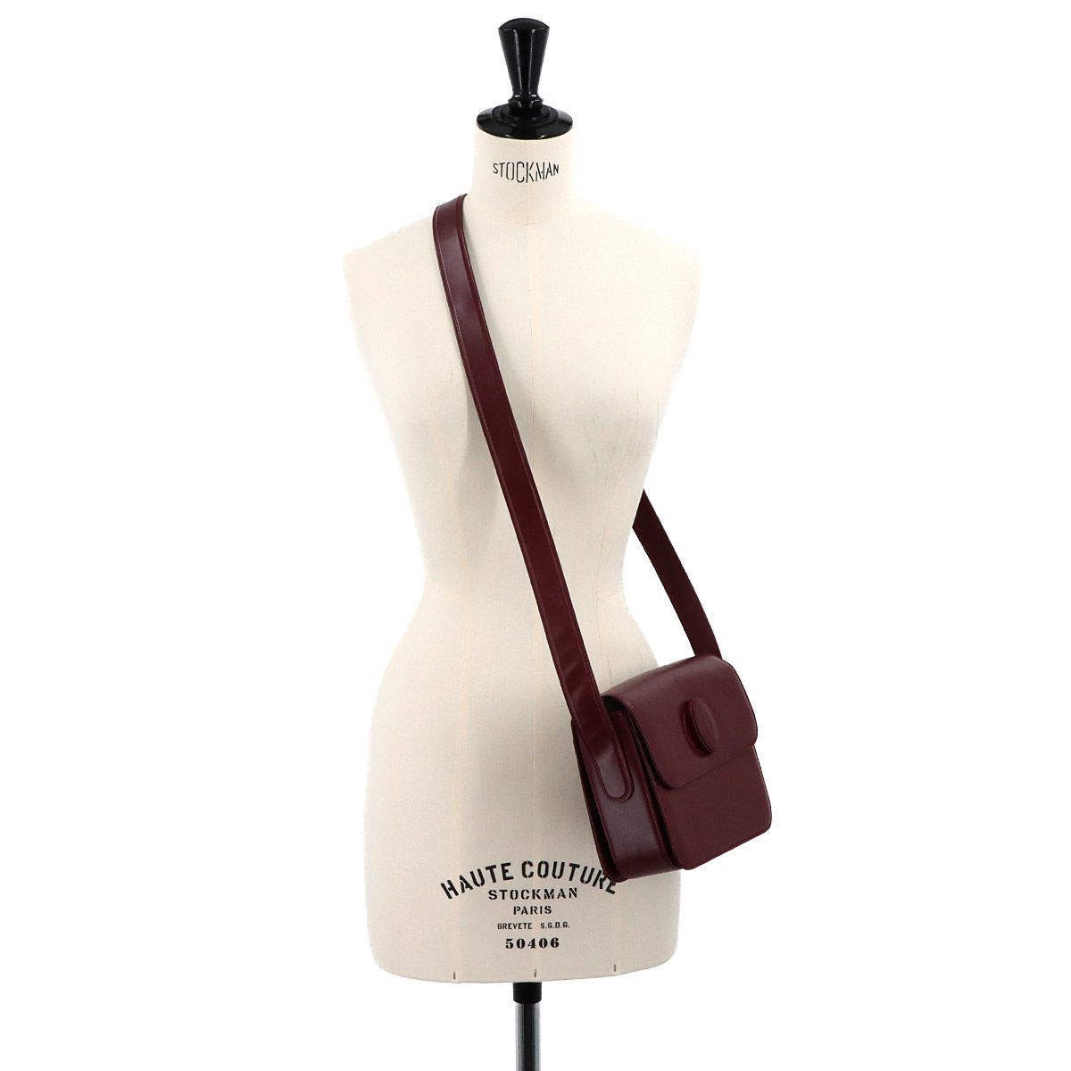 美品 カルティエ Cartier マストライン ショルダー バッグ レザー 