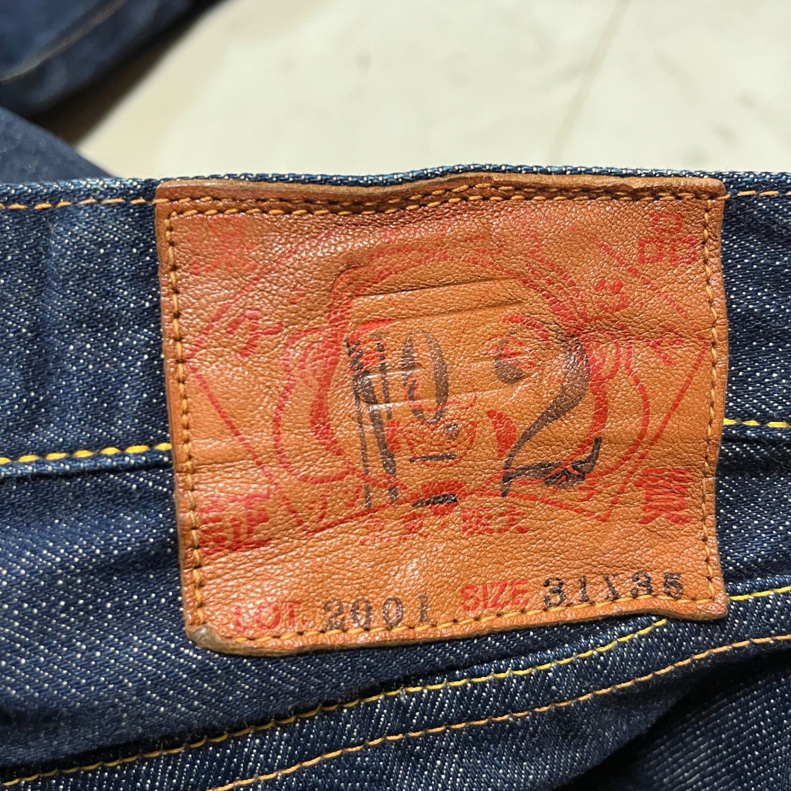 EVISU エヴィス エビス Lot.2002 大黒ピンク セルビッジジーンズ 