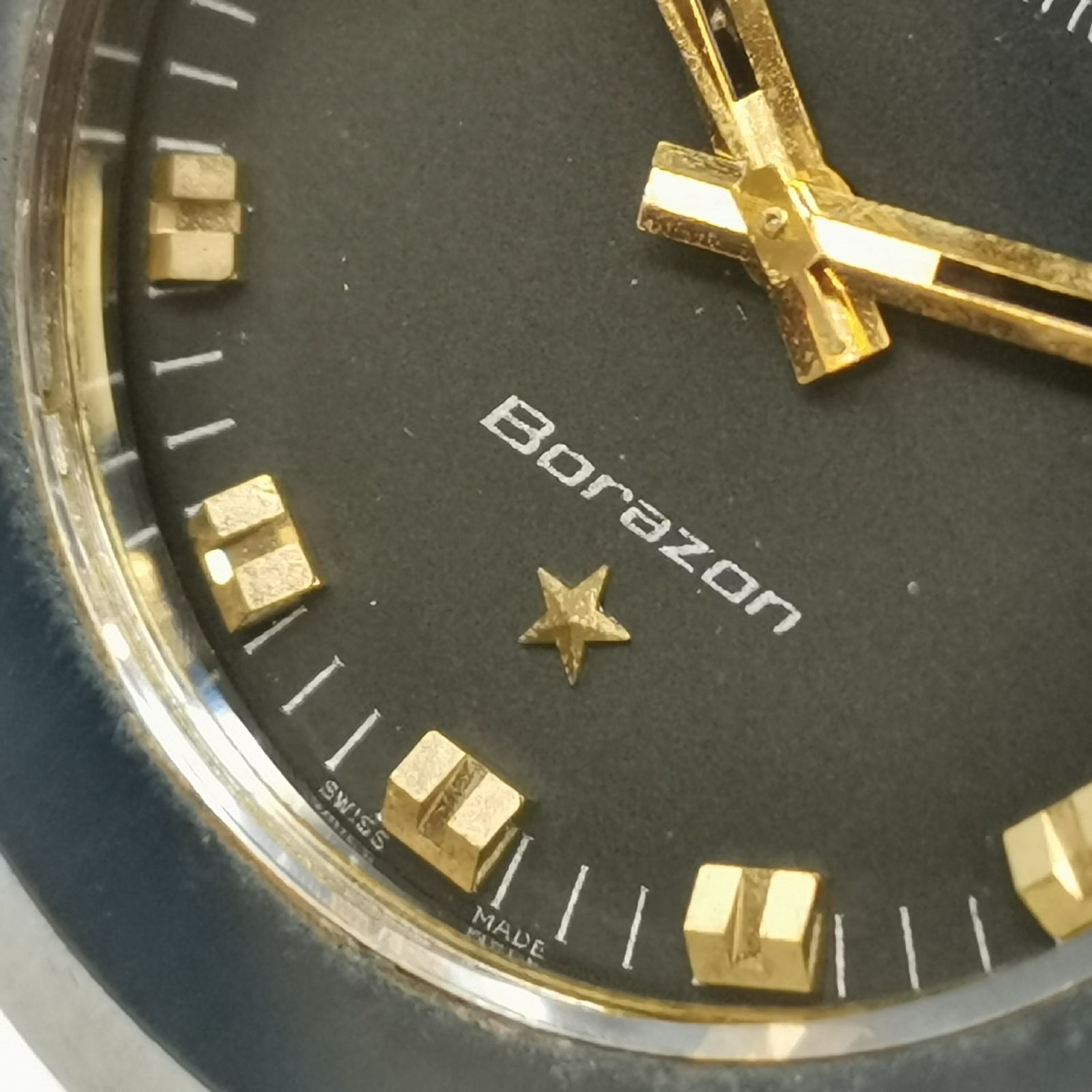 70s TECHNOS テクノス ボラゾンⅡ メンズ腕時計 自動巻 稼働品 デイト 