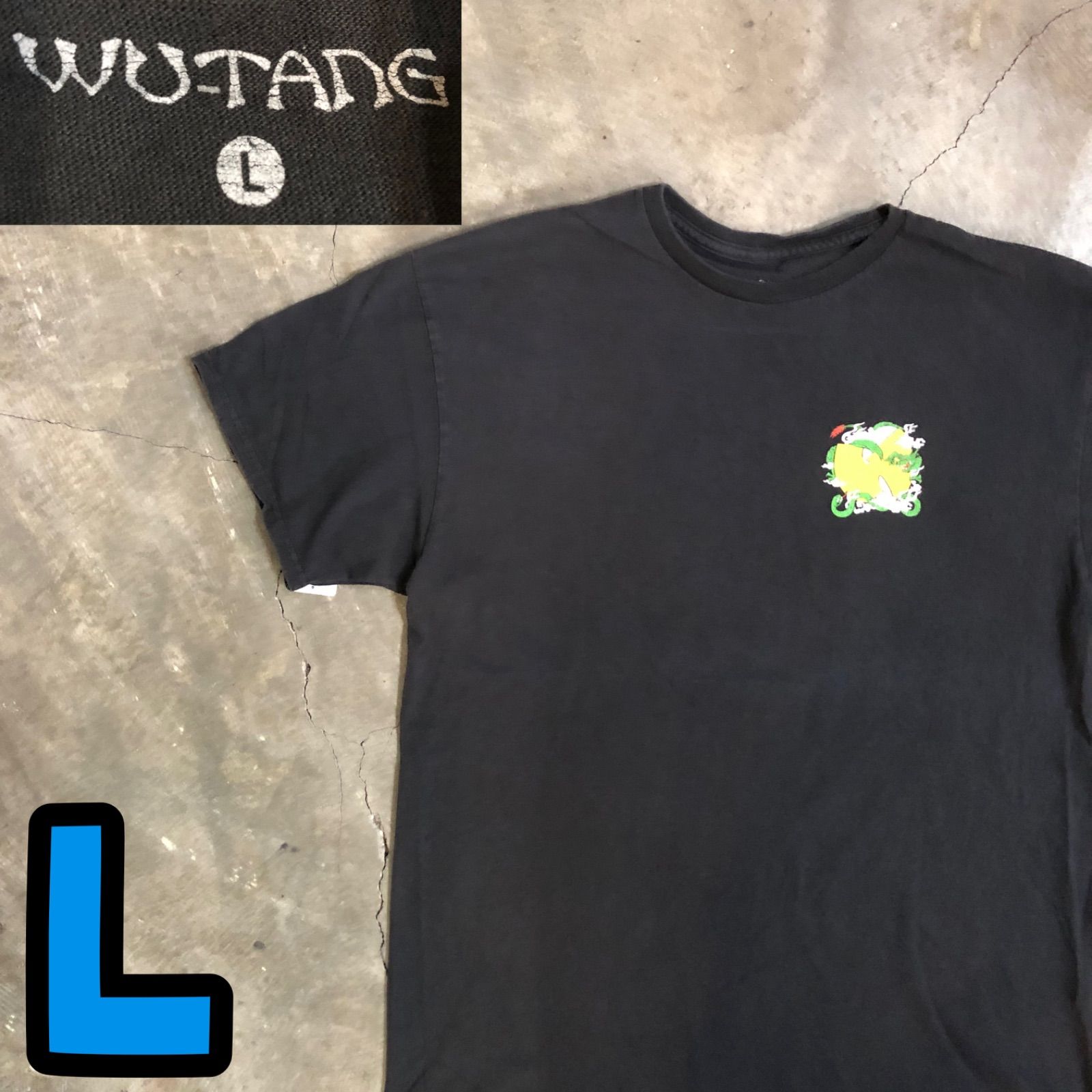 T8081 WU-TANG プリントTシャツ ヒップホップ ラッパー 古着-セール 