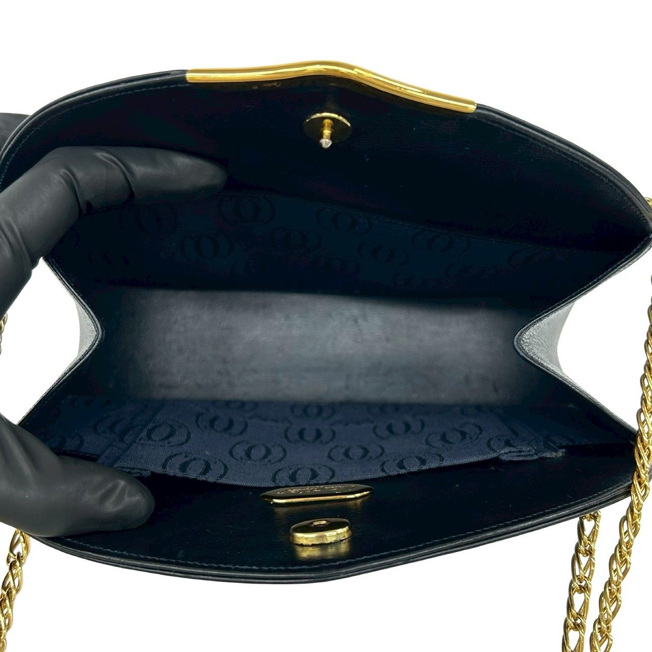 極 美品 CARTIER カルティエ ヴィンテージ サファイアライン カーフ 