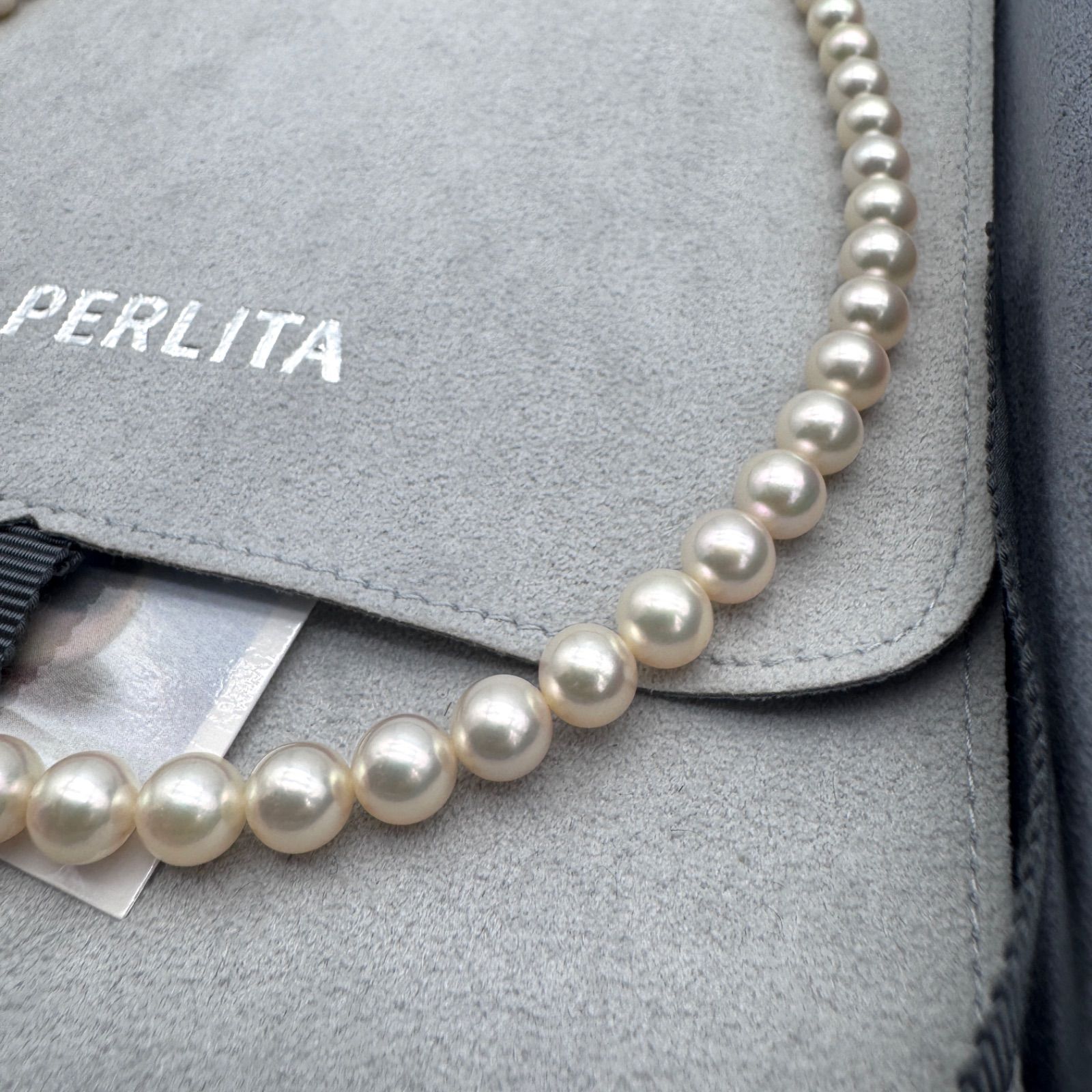 美品 MIKIMOTO ミキモト PERLITA ペルリータ 約5.9-7.0mm珠 アコヤ真珠 