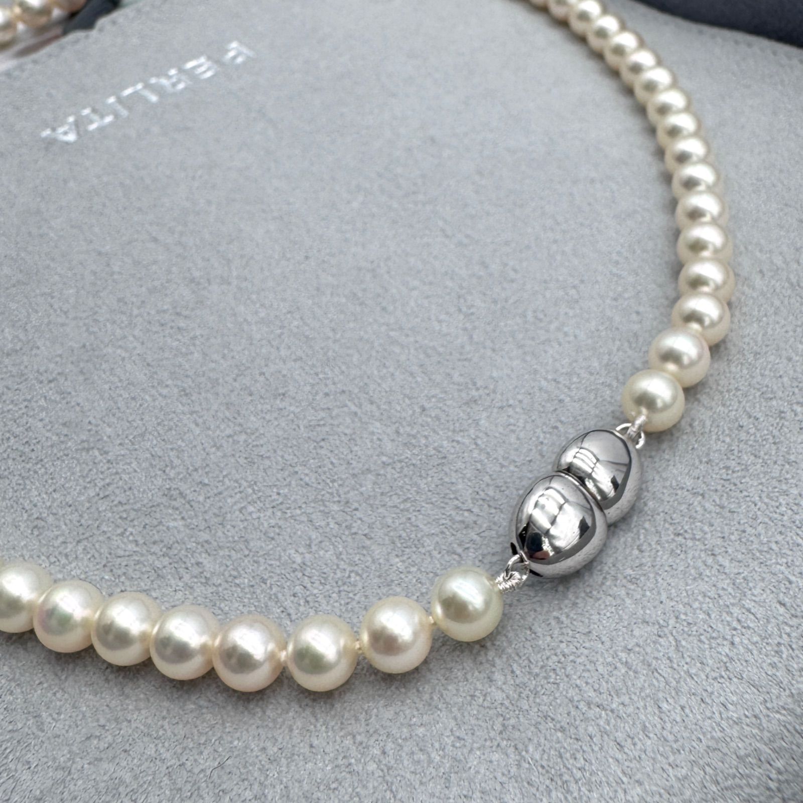 美品 MIKIMOTO ミキモト PERLITA ペルリータ 約5.9-7.0mm珠 アコヤ真珠 
