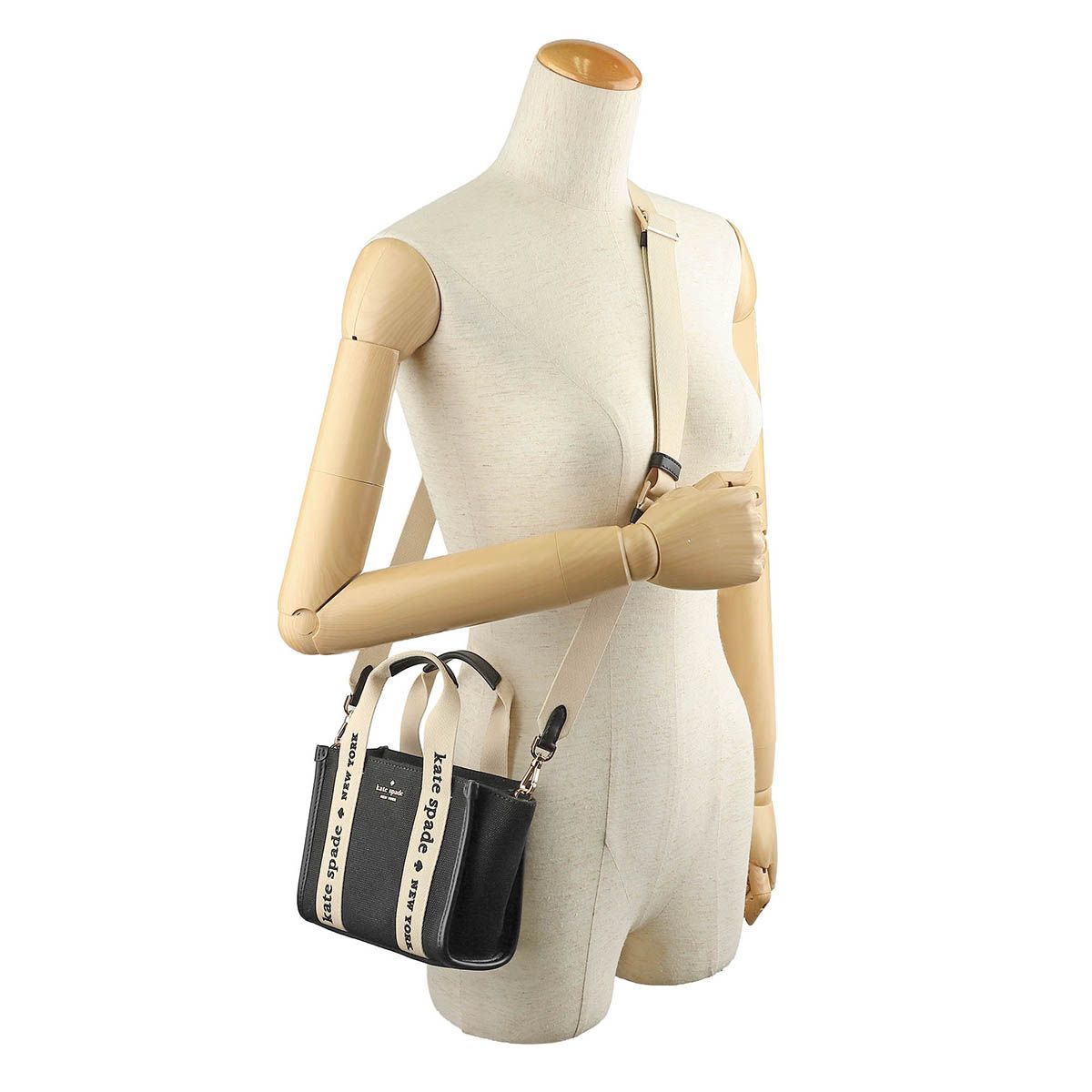 新品 ケイトスペード kate spade ショルダーバッグ CANVAS MINI TOTE 