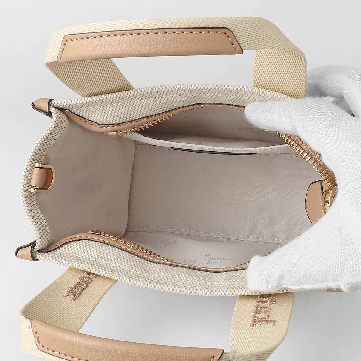 新品 ケイトスペード kate spade ショルダーバッグ CANVAS MINI TOTE