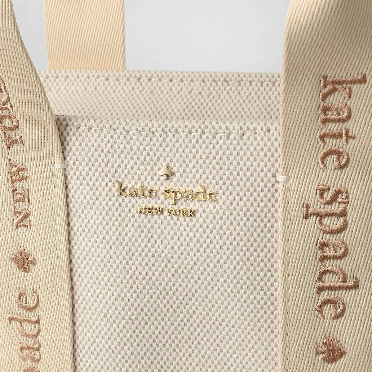 新品 ケイトスペード kate spade ショルダーバッグ CANVAS SAMLL BUCKET BAG ライト フォーン kate spade NEW YORK - 新品 ケイトスペード kate spade ショルダー