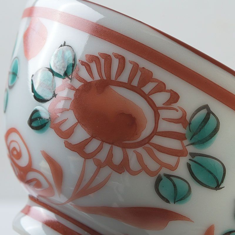 蔵A3687b】三浦竹軒 赤絵呉須花鳥文 花瓶花器飾壷 共箱 2026
