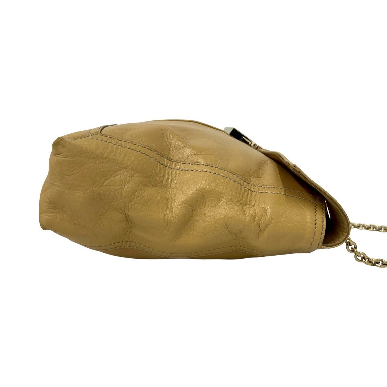 極 美品 保存袋付 FENDI フェンディ FF ロゴ モチーフ 金具 レザー 本
