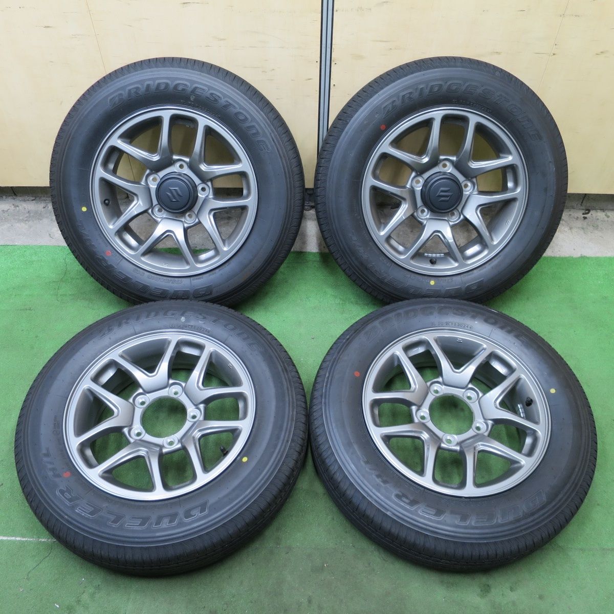新車外し スズキ ジムニー JB64 純正タイヤ4本セット 175/80R16 ブリヂストン DUELERデューラー H/L 2025年48週・49週製造 ジムニー SUZUKI JB64 純正 2023年製 新車外し 16インチ ブリヂストン