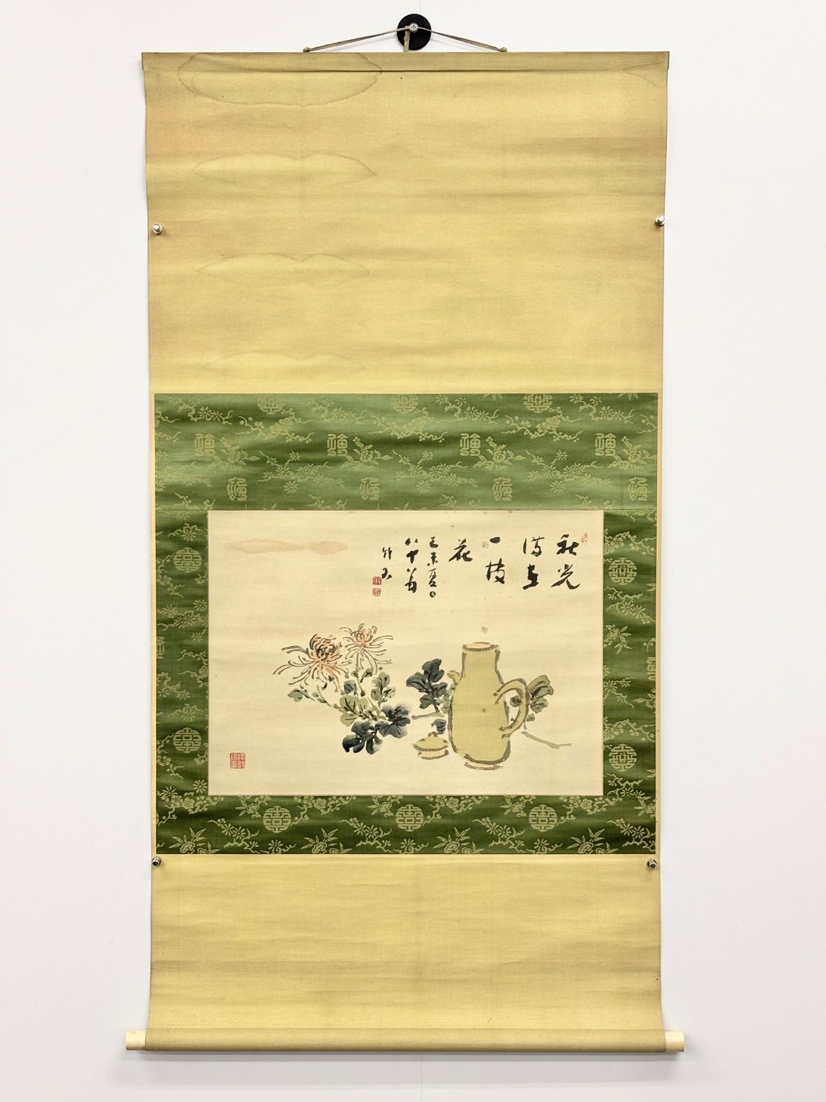 古美術 骨董】蔵で発見! 当時物 掛軸 まとめて2本